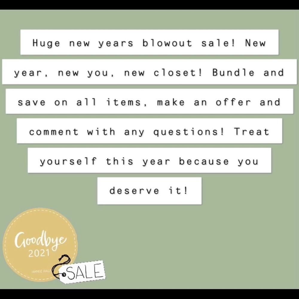 NEW YEAR BLOWOUT SALE